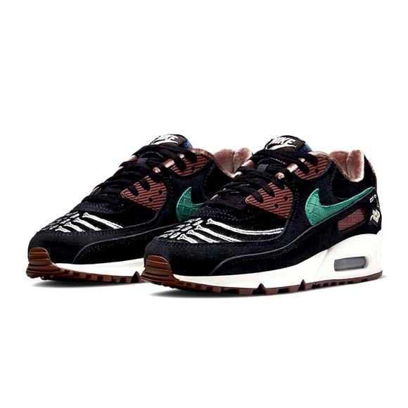 Nike Shoes - NIKE UNISEX Air Max 90 Siempre Familia Black and Teal Sneakers (W) 11 (M) 9.5